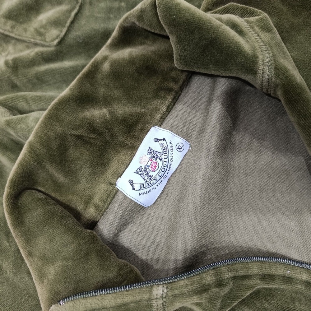 Vintage Juicy Couture Tracksuit Matching Set XL Medium Jacket Pants Pockets Y2k - Picture 8 of 16